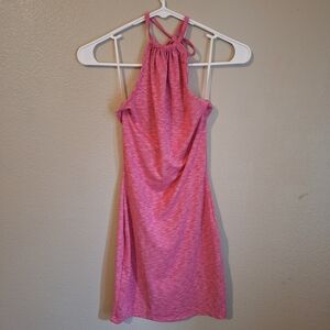 Pink Halter Neck Dress Shein Sz S